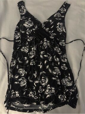 Y2K floral mini dress or long shirt